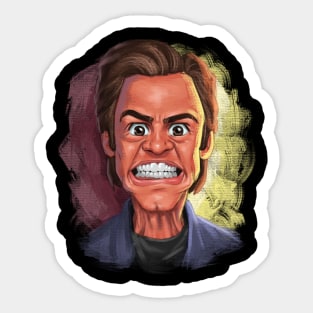 Jim Carrey Digital Painting Sticker